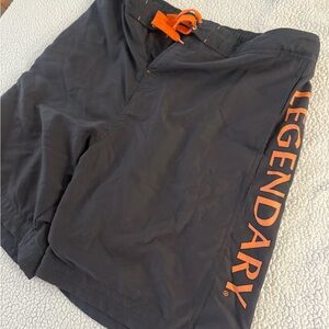 Legendary Whitetails Black Shorts with Orange Logo Accent